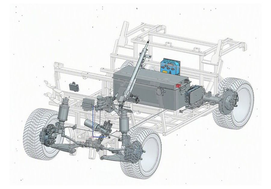 The CHASSIX platform, in CAD